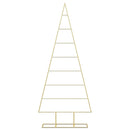 vidaXL Fém karácsonyfa állvánnyal Arany 150 cm Porszórt Acél