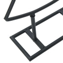 vidaXL Fém karácsonyfa állvánnyal Fekete 60 cm Acél