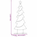vidaXL Fém karácsonyfa állvánnyal Fekete 150 cm Acél