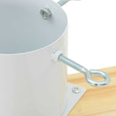 vidaXL Karácsonyfatalp 1.73 Fehér 50 x 50 x 16 cm Tömör fenyőfa