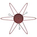 vidaXL Karácsonyfatalp 1.73 víztartállyal Piros 49 x 49 x 15,5 cm Acél