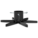 vidaXL Karácsonyfatalp 1.73 Fekete 49 x 49 x 15,5 cm Acél