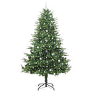 vidaXL Mesterséges, elővilágított karácsonyfa labdákkal Zöld 240 cm