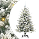 vidaXL Mesterséges, elővilágított karácsonyfa labdákkal Zöld 120 cm