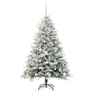 vidaXL Mesterséges, elővilágított karácsonyfa labdákkal Zöld 150 cm