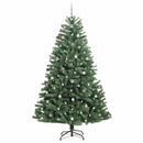 vidaXL Műanyag Hajtogatós Karácsonyfa Zöld 270 cm PVC és fém