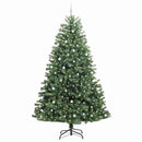 vidaXL Műanyag Hajtogatós Karácsonyfa Zöld 270 cm PVC és fém