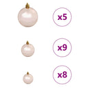 vidaXL Mű karácsonyfa 150 LED-del Fehér 150 cm PVC és Fém és Műanyag