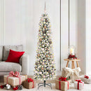 vidaXL Mű karácsonyfa 300 LED-del Fehér 180 cm PVC és Fém és Műanyag