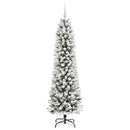 vidaXL Mű karácsonyfa Zöld és fehér 180 cm PVC és Fém és Műanyag