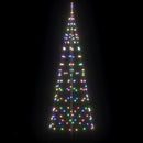 vidaXL LED Karácsonyfák talajráccsal 390 LED-del Sokszínű 250 cm Vas