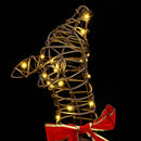 vidaXL Rénszarvas család 3 pcs Meleg fehér 67 x 26 x 127 cm Rattan