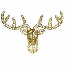 vidaXL Rénszarvas húzta szán 140 LED-del Meleg fehér 60 cm Rattan