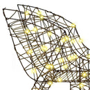 vidaXL Rénszarvas húzta szán Meleg fehér 70 x 26 x 128.5 cm Rattan