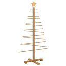 vidaXL Fából készült Karácsonyfa állvánnyal Barna 125 cm bambusz