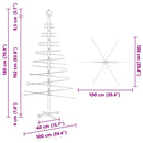 vidaXL Fából készült Karácsonyfa állvánnyal Barna 180 cm bambusz