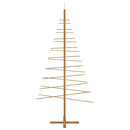 vidaXL Fából készült Karácsonyfa állvánnyal Barna 210 cm bambusz