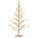 vidaXL Fából készült Karácsonyfa állvánnyal Barna 180 cm Tömör fenyőfa