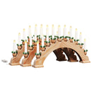 vidaXL Karácsonyi gyertyatartó ív 10 LED gyertyával 3 pcs Barna