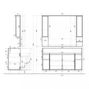 Bianca Plus 105 fürdőszoba bútor felsőszekrény, aida dió színben