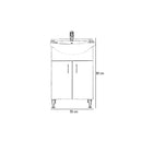 Bianca Plus 55 alsó szekrény mosdóval, aida dió színben