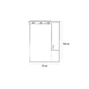 Bianca Plus 75 fürdőszoba bútor felsőszekrény, aida dió színben, jobbos nyitásirány