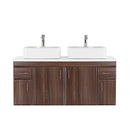 Bianco 130 alsó szekrény mosdó nélkül aida dió fehér munkalappal