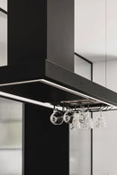 Ciarko Design MINIMAL 2 120 cm fekete sziget páraelszívó (pohártartóval)