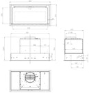 Ciarko Design Su Mini 60 cm fekete üveg beépíthető páraelszívó