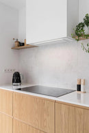 Ciarko Design AURA 74 cm fehér üveg beépíthető páraelszívó