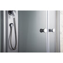 Evora White 90 hátfalas zuhanykabin zuhanytálcával, 90x90x205 cm