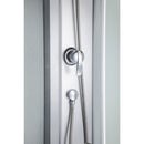 Evora White 90 hátfalas zuhanykabin zuhanytálcával, 90x90x205 cm