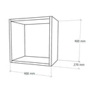 Boxie nyitott fali szekrény 40x40x27 cm kék