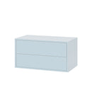 Boxie 2 fiókos fali szekrény 40x80x37 cm kék
