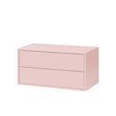 Boxie 2 fiókos fali szekrény 40x80x37 cm pink