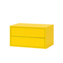 Boxie 2 fiókos fali szekrény 40x80x37 cm sárga