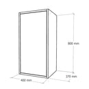 Boxie 1 ajtós fali szekrény 80x40x37 cm petrol kék