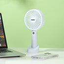 Galar kézi hordozható usb ventilátor tartóval 4 W 1200 mAh fehér