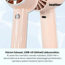 Rico kézi hordozható usb ventilátor 5 W 2000 mAh rózsaszín