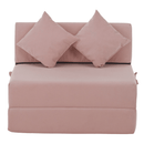 Összecsukható matrac/fotel, 2v1, rózsaszín, PELOS