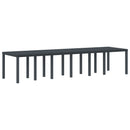 vidaXL Kertasztal Antracit 350x100x73 cm Poli Rattan, vidaXL Kertasztal Antracit 200x100x73 cm Poli Rattan, vidaXL Kertasztal Antracit 150x100x73 cm Poli Rattan