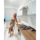 Alsószekrény, fehér/fehér extra magasfényű, AURORA D602F
