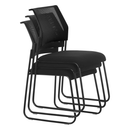 Rakásolható szék, fekete, BARIS