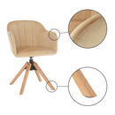 Forgószék, bézs/bükk, DALIO