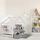 Ágy 2 konténerrál, fehér, ELISIA