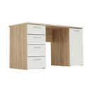 íróasztal, tölgy sonoma/fehér, EUSTACH