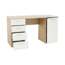 íróasztal, tölgy sonoma/fehér, EUSTACH