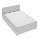 Boxspring típusú ágy 140x200, világosszürke, FERATA KOMFORT