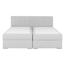 Boxspring típusú ágy 160x200, világosszürke, FERATA KOMFORT