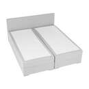 Boxspring típusú ágy 160x200, világosszürke, FERATA KOMFORT